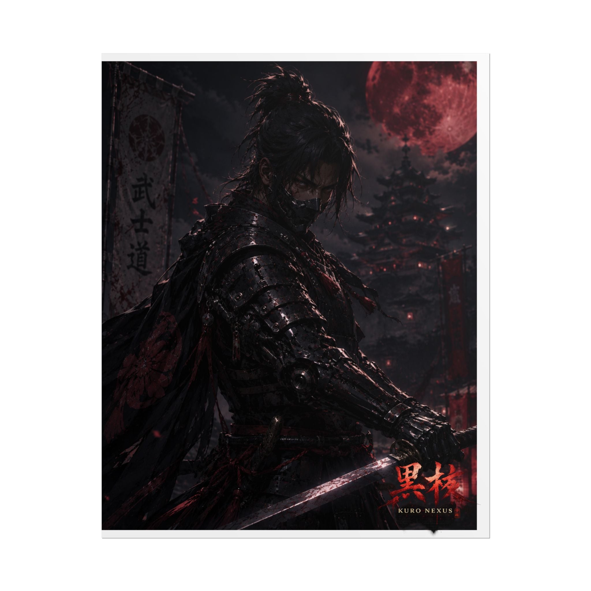 Blood Moon Samurai Posters