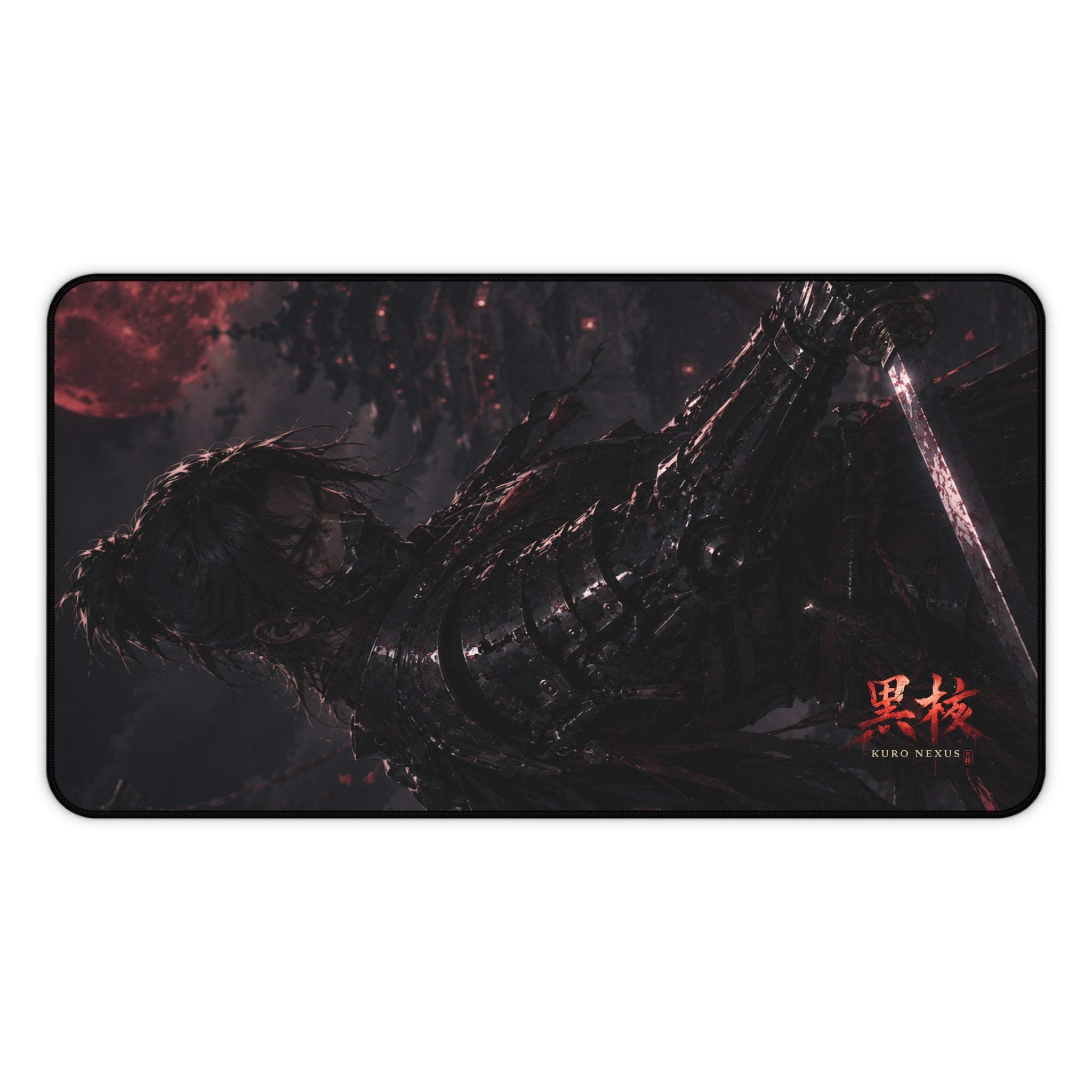 Blood Moon Samurai Desk Mat
