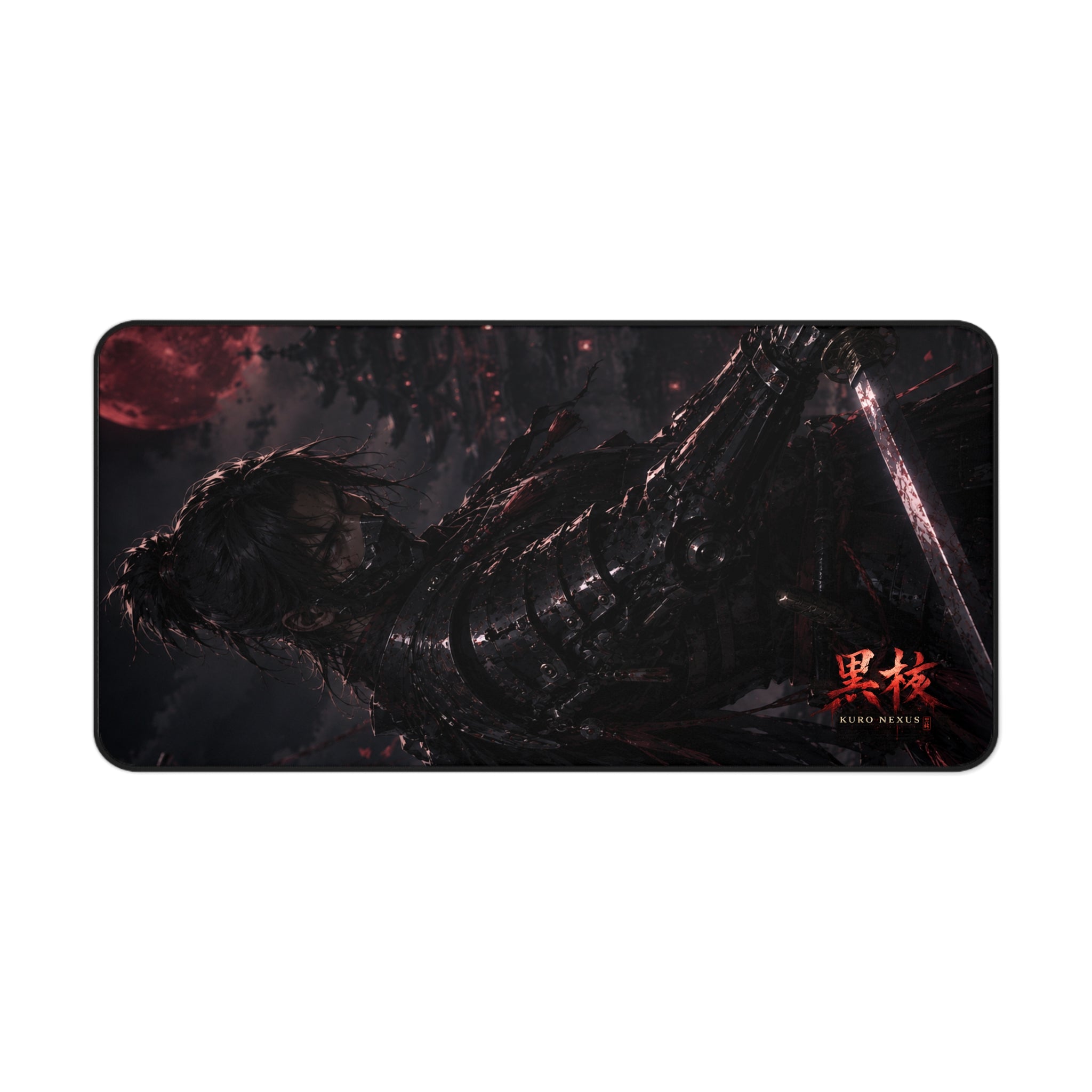 Blood Moon Samurai Desk Mat