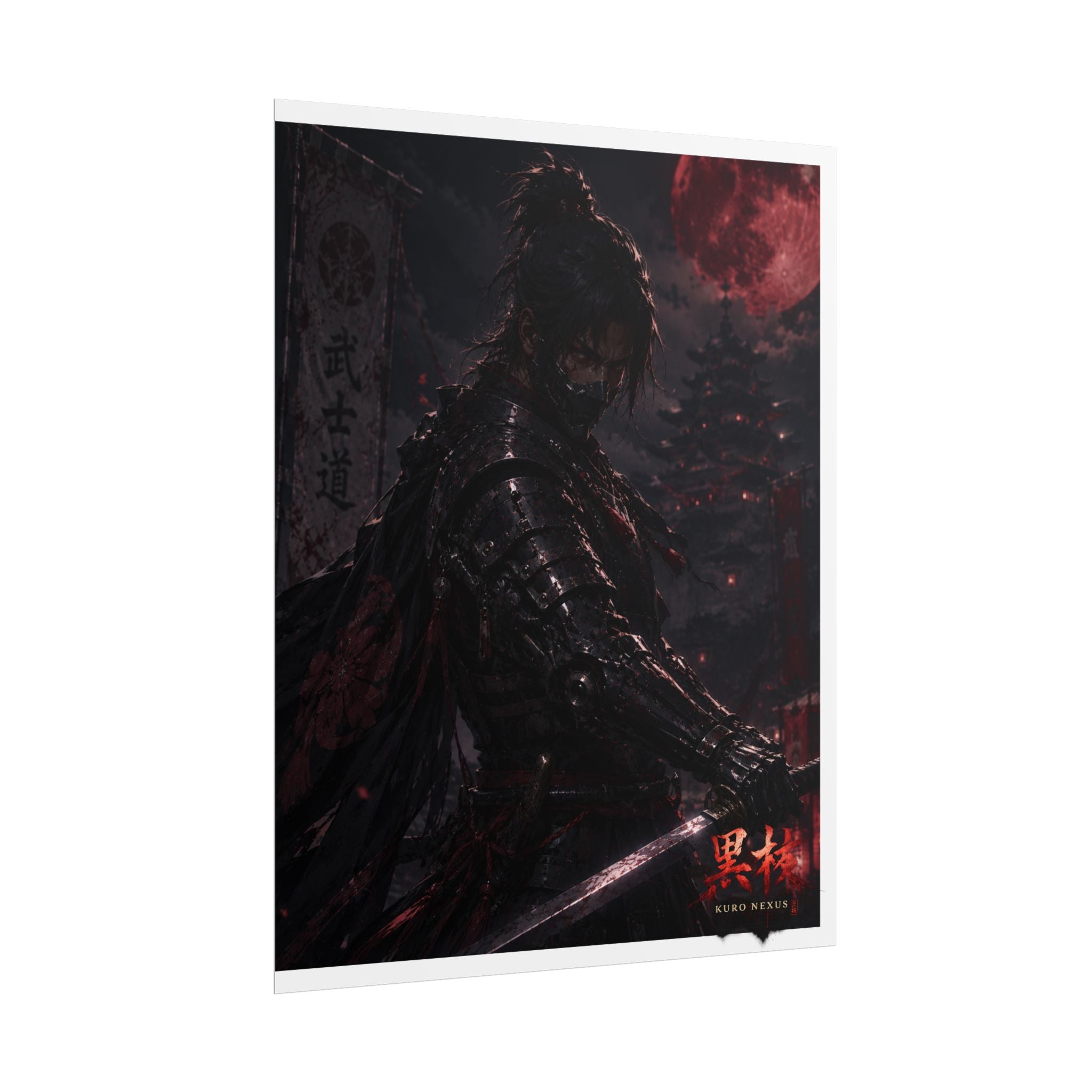Blood Moon Samurai Posters