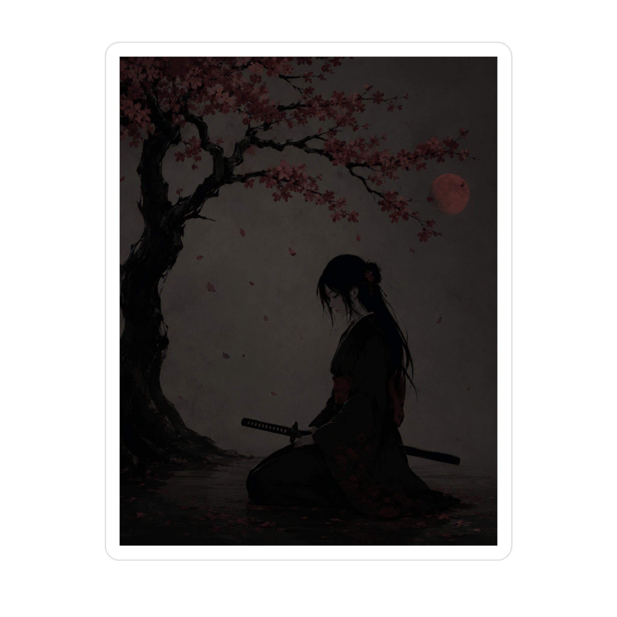 Cherry Geisha Sticker
