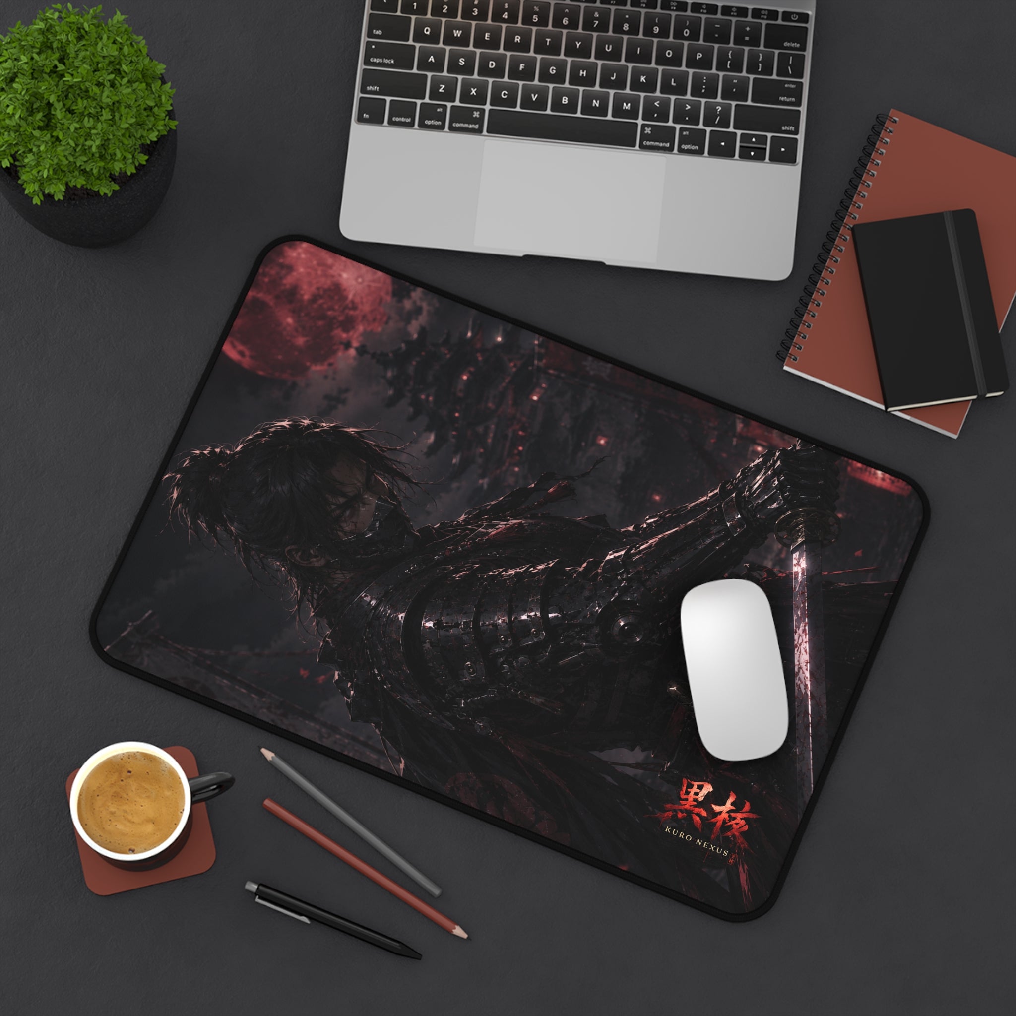 Blood Moon Samurai Desk Mat