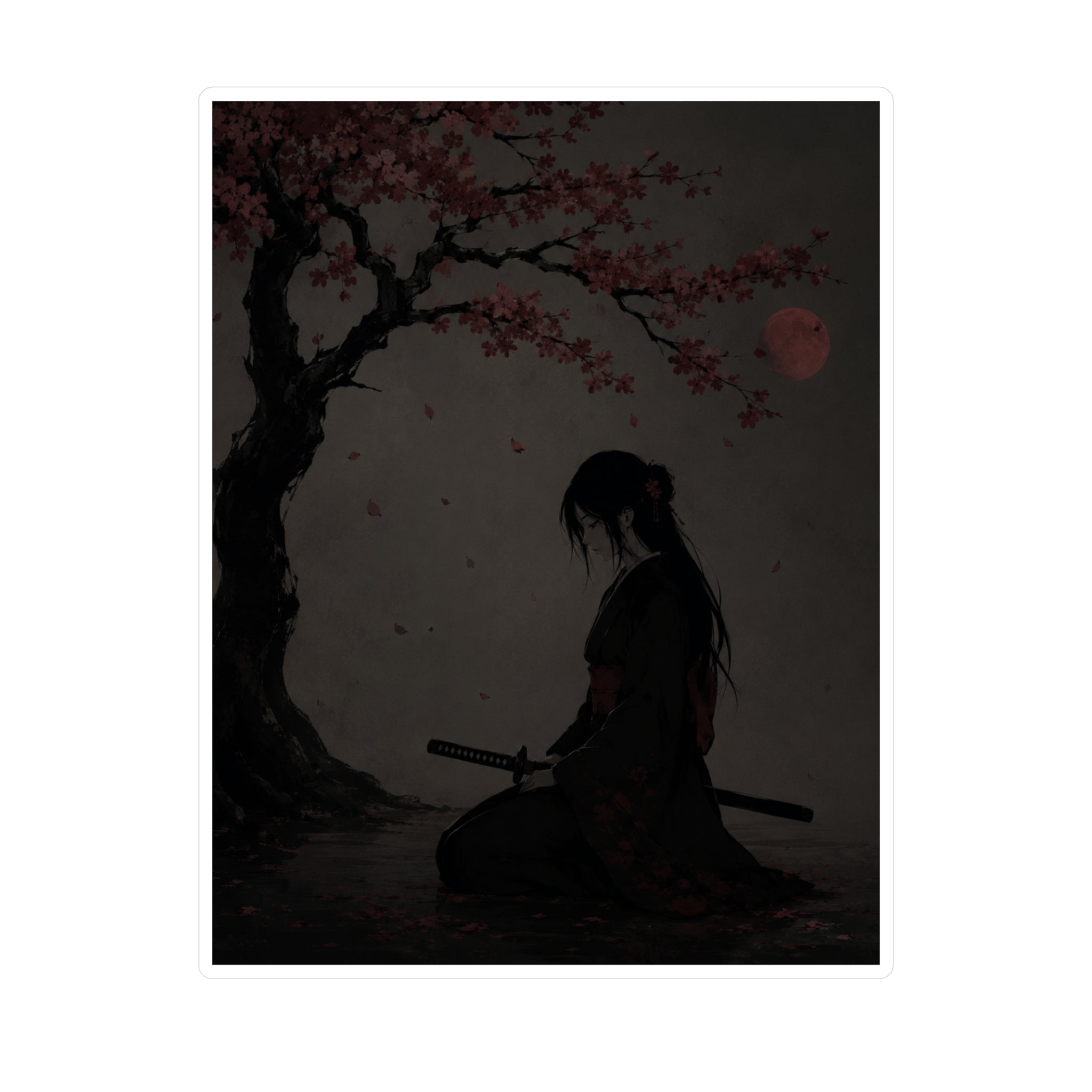 Cherry Geisha Sticker