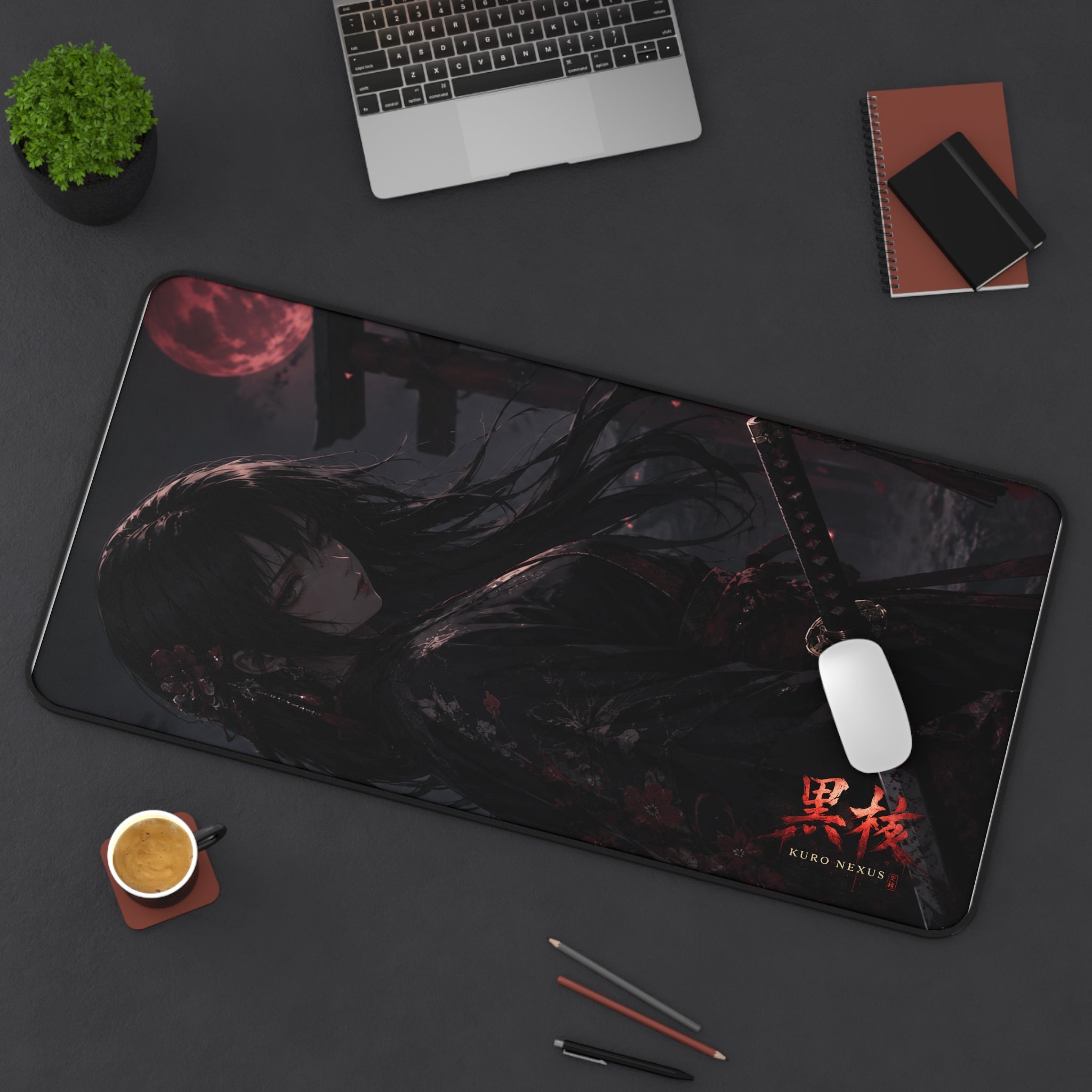 Blood Moon Geisha Desk Mat