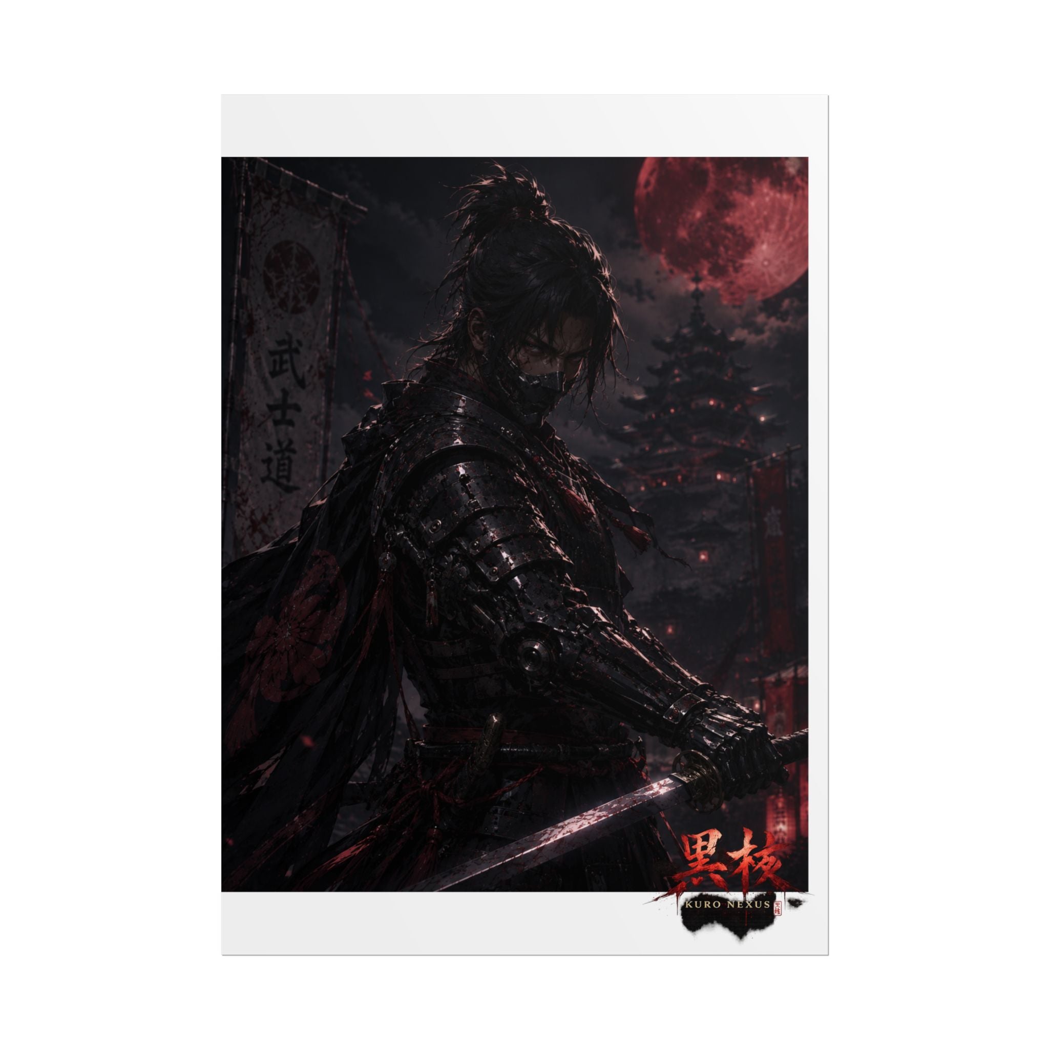 Blood Moon Samurai Posters