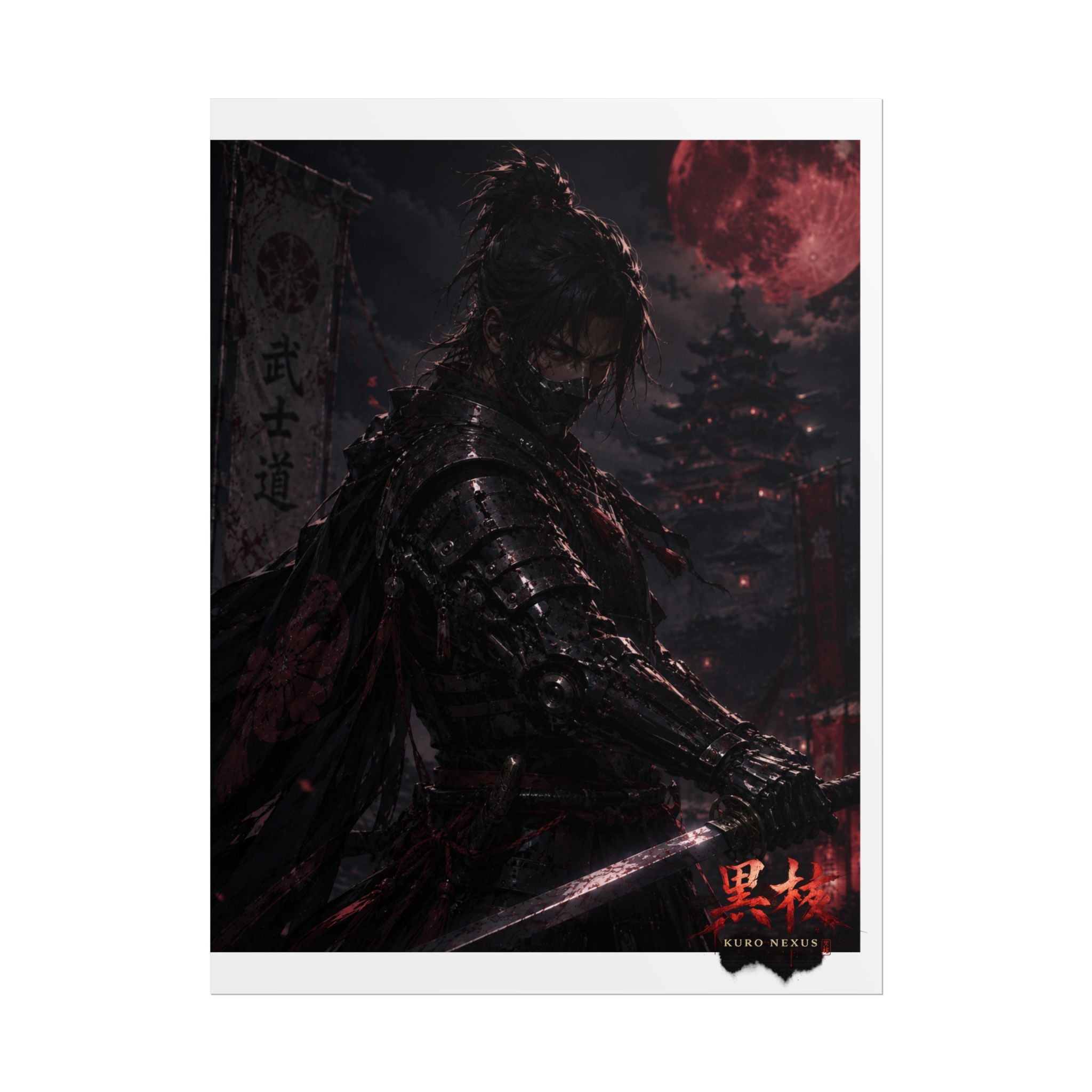Blood Moon Samurai Posters