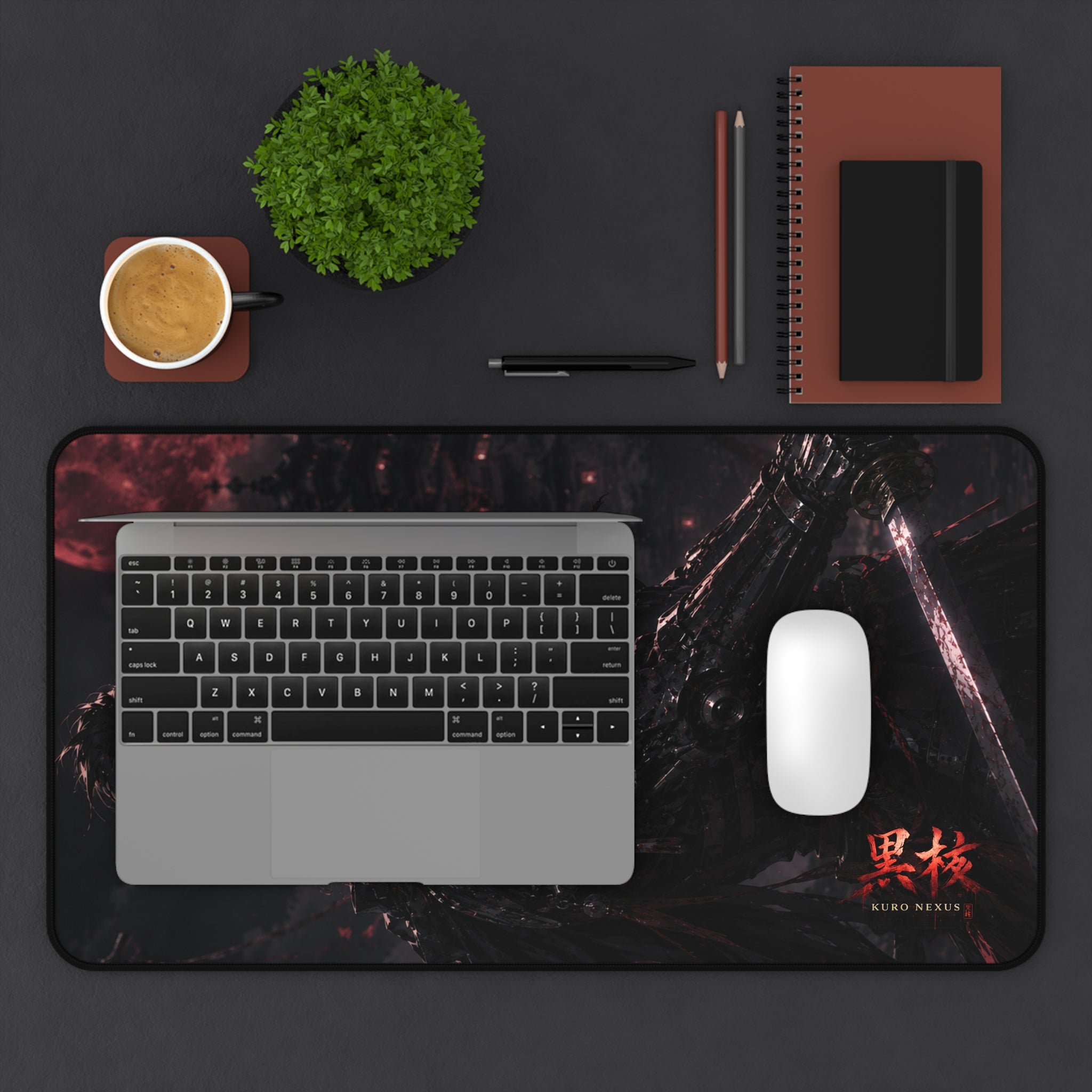 Blood Moon Samurai Desk Mat