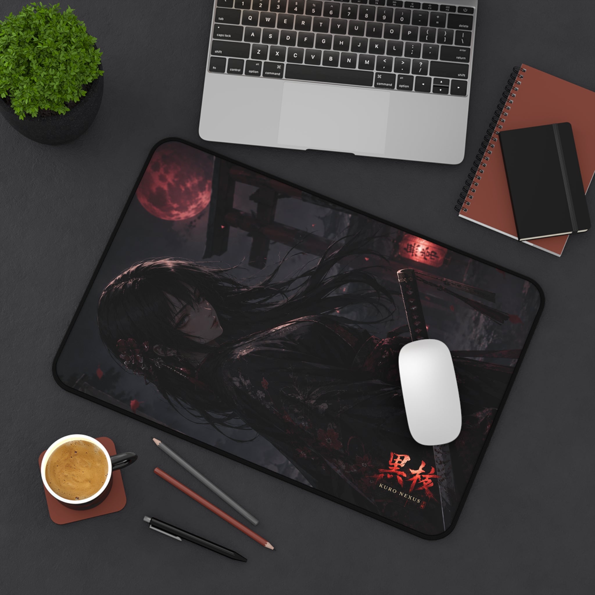 Blood Moon Geisha Desk Mat