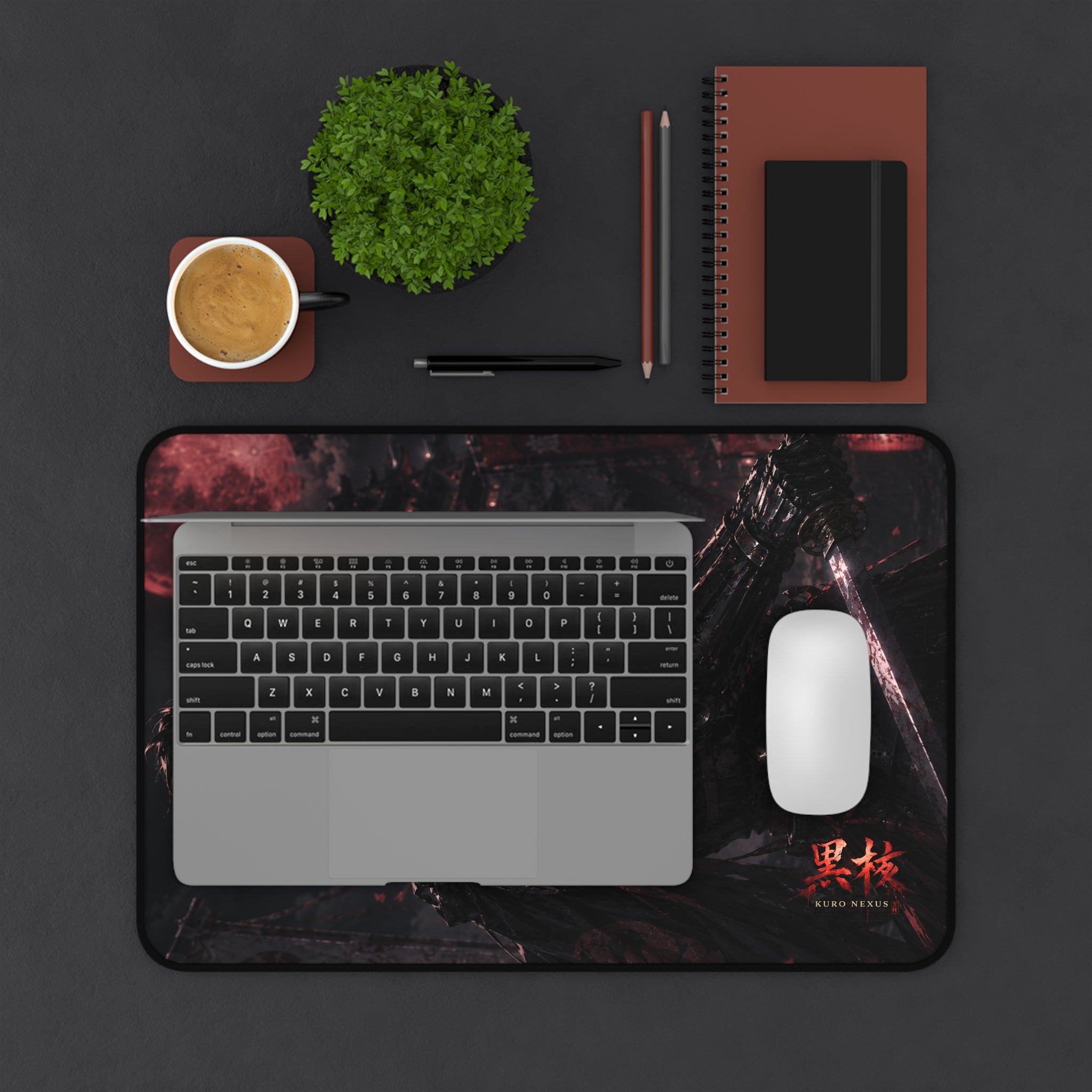 Blood Moon Samurai Desk Mat