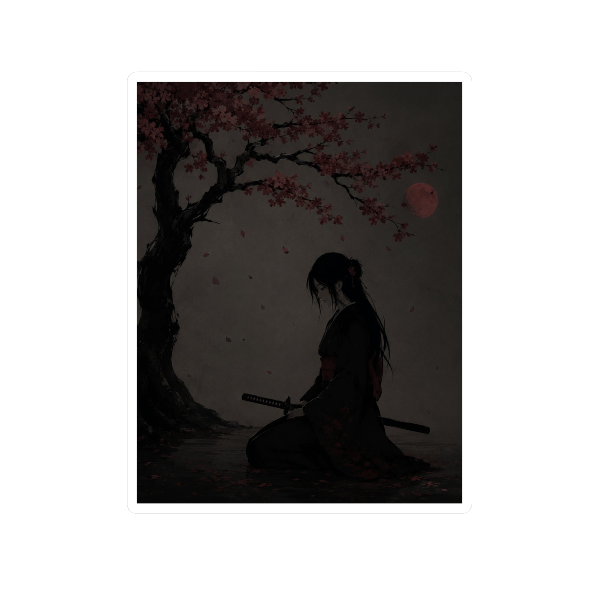 Cherry Geisha Sticker