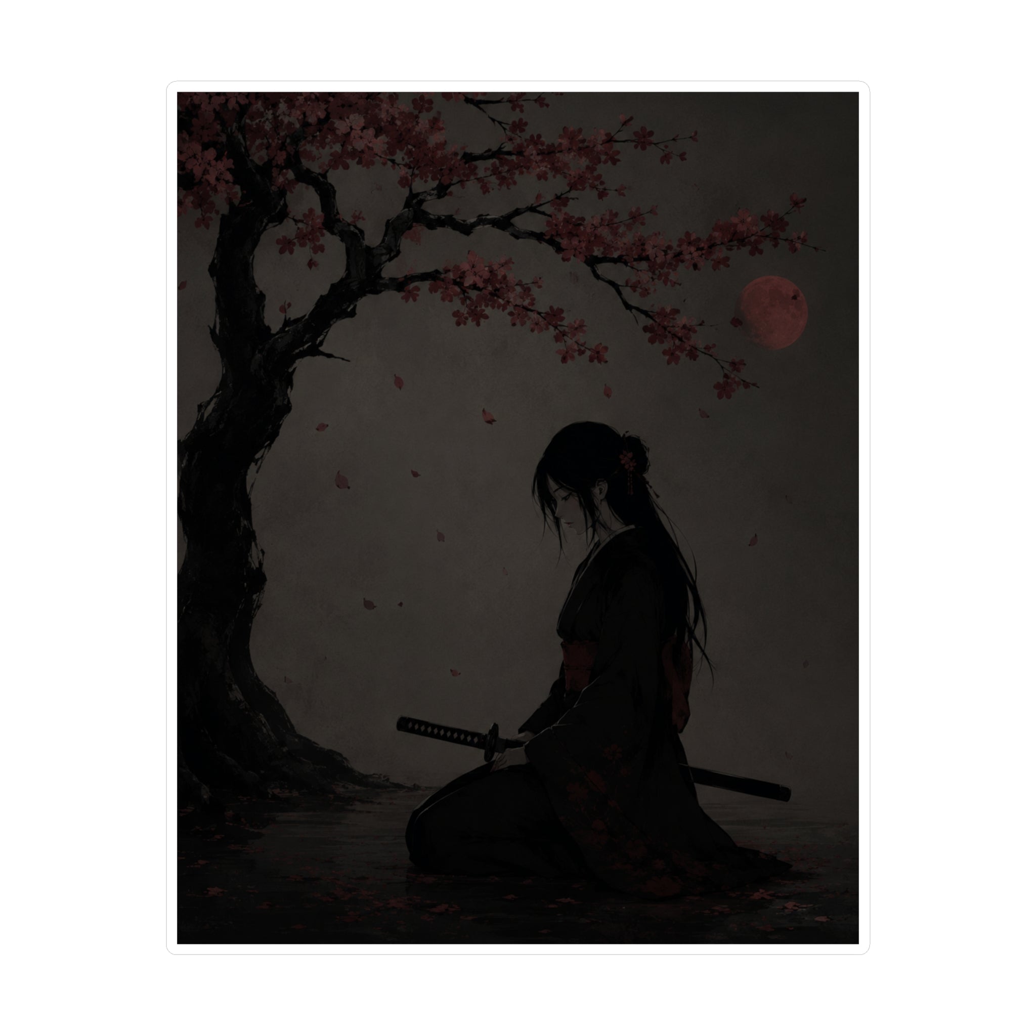 Cherry Geisha Sticker