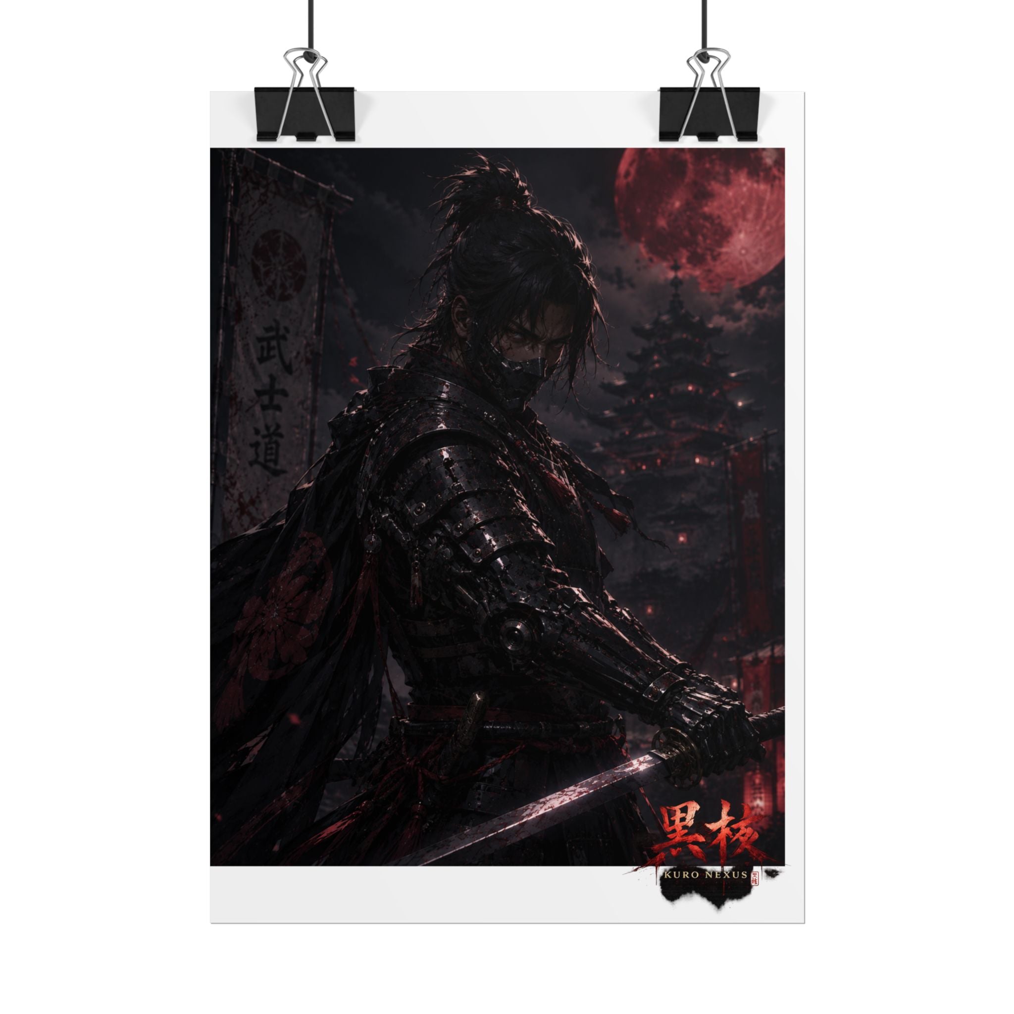 Blood Moon Samurai Posters