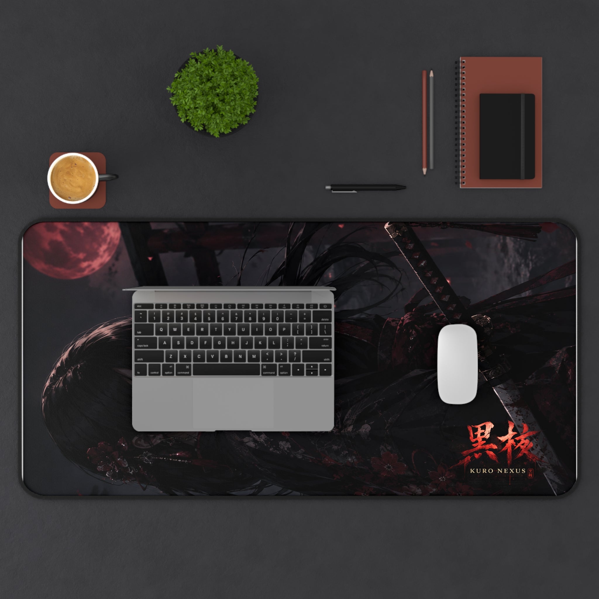 Blood Moon Geisha Desk Mat