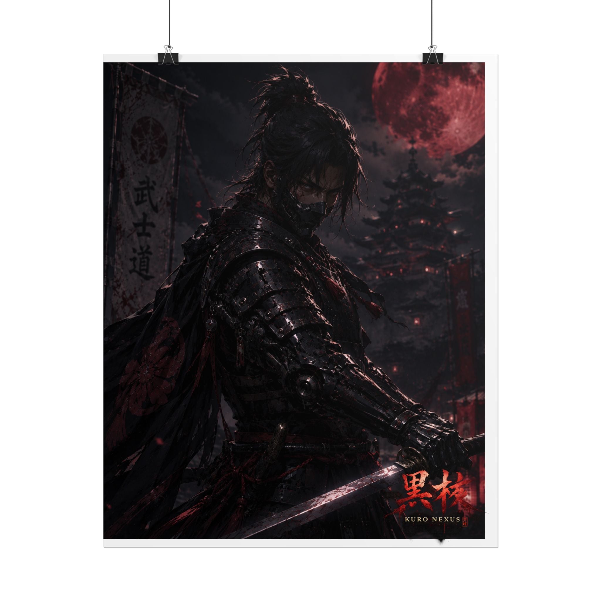 Blood Moon Samurai Posters