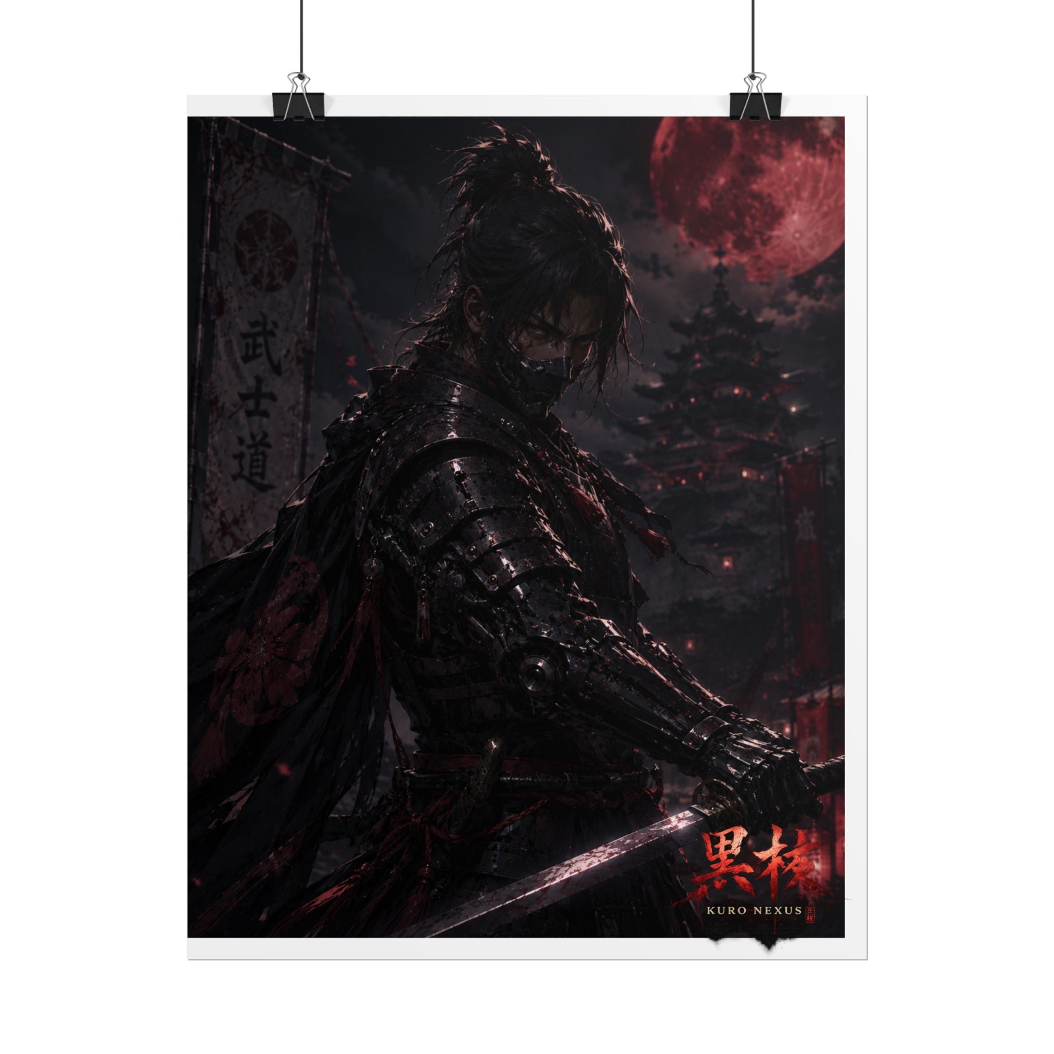 Blood Moon Samurai Posters